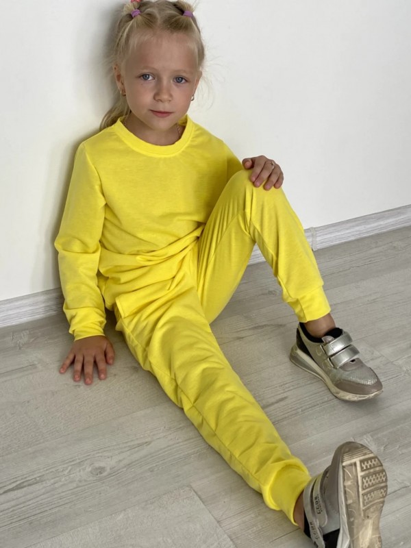Спортивний костюм жовтий дитячий