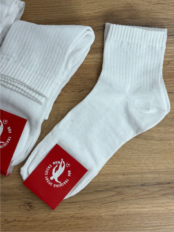 Шкарпетки Чоловічі білі TRAINING SPORT SOCKS MEN 40-44р. (12 пар)