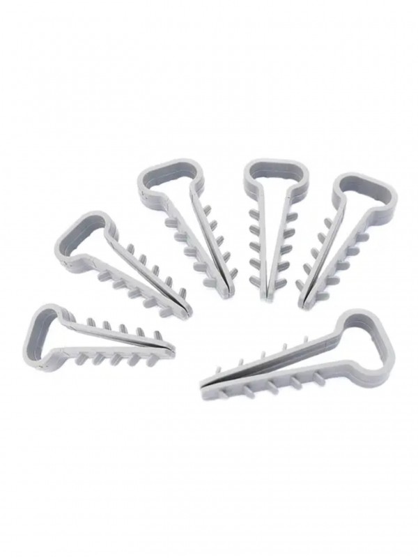 Кріплення (ялинка) плоске 2 (10x5mm) біле(100шт)