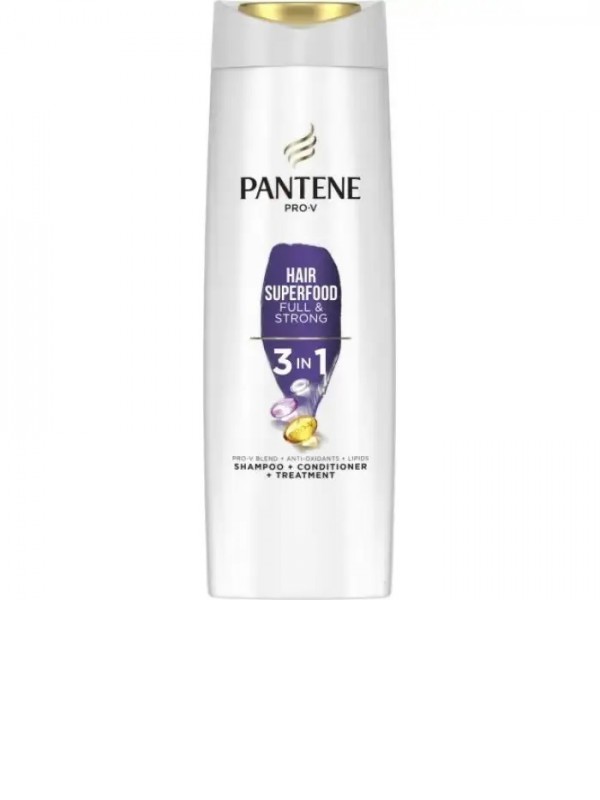 Шампунь Pantene Pro-V 3in1 Hair Superfood Full&Strong Поживний коктейль