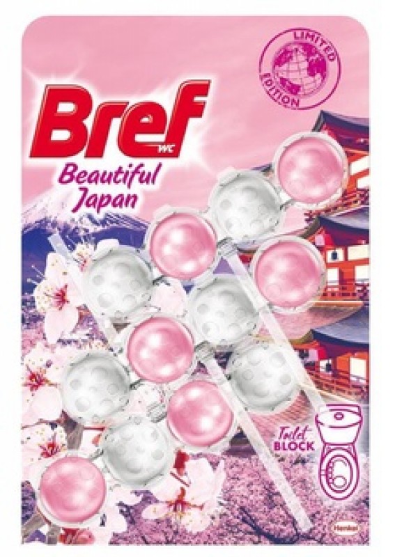 Туалетний блок для унітазу Bref Beautiful Japan Красива Японія, 3x50 г