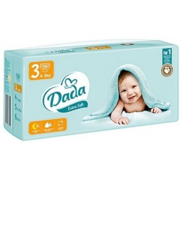 Підгузники Dada Extra Soft 3 Midi, Вага 4 - 9 кг, 56 шт