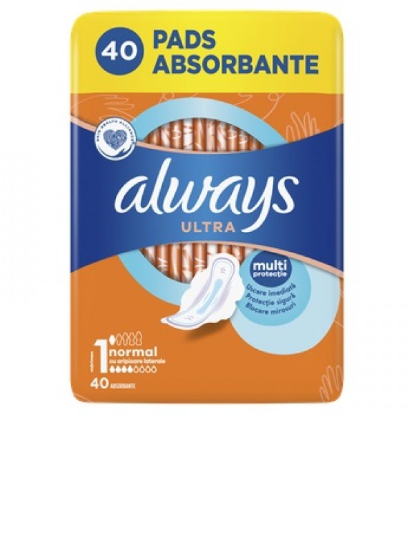 Гігієнічні прокладки Always Ultra Normal (Розмір 1) 40 шт.
